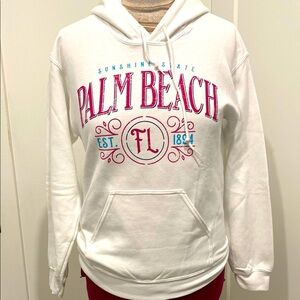 NWOT Palm Beach Pullover Hoodie Large Front Logo |Size Small